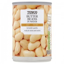 Tesco Butter Beans in Water 400g Tin