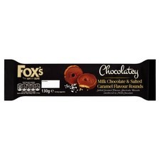 Foxs Chocolatey Salted Caramel Shortcake Ring 130g