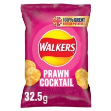 Retail Pack Walkers Prawn Cocktail Crisps 32 x 32.5g Pack Box