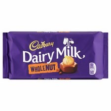 Cadbury Whole Nut Chocolate 180g