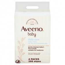 Aveeno Baby Daily Care Baby Wipes 4 x 72 per pack