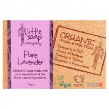 Little Soap Company Organic Lavender Bar Soap 110g