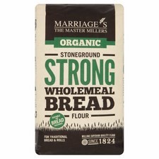 Marriages Organic Strong Wholemeal Bread Flour 1kg