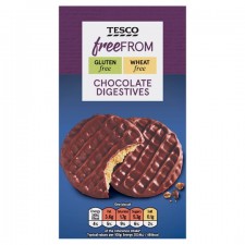 Tesco Free From Chocolate Digestive Biscuits 200g