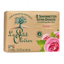 Le Petit Olivier Extra Mild Rose Soap 2 x 100g