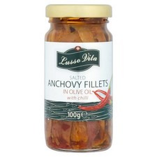 Lusso Vita Anchovy Fillets with Chilli 100g