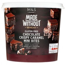 Marks and Spencer Made Without Wheat Extremely Chocolatey Caramel Crispie Mini Bites 270g