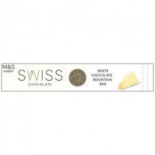 Marks and Spencer Swiss Chocolate White Mountain Bar 100g