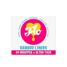 FLO Natural Bamboo Daily Liners Wrapped 24 per pack