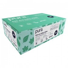 Pura Eco Baby Wipes 6 x 70 pack