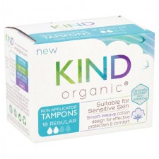 Kind Organic Non App Tampons Regular 18 per pack