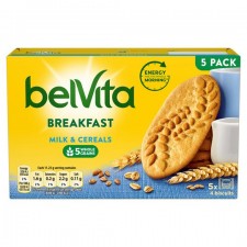 Belvita Milk and Cereal Breakfast Biscuits 5 x 45g