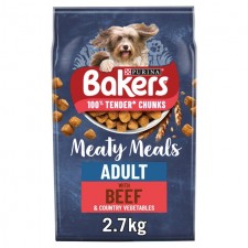 Bakers Complete Meaty Meals with Beef 2.7kg