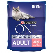 Purina One Adult Salmon and Whole Grains 800g