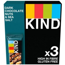 Kind Bars Dark Chocolate Nuts And Sea Salt 3 x 30g