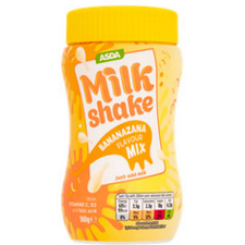 Asda Banana Flavoured Milkshake Mix 300g