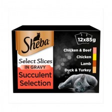 Sheba Pouch Tender Meat Selection in Gravy 12 x 85g