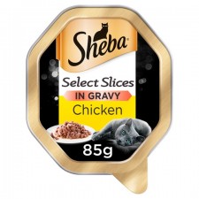 Sheba Tray Select Slices in Gravy with Chicken 85g