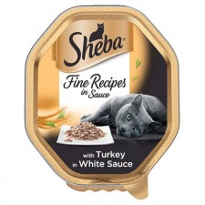 Sheba Tray Fine Recipes in Sauce with Turkey in White Sauce 85g
