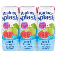 Radnor Splash Apple and Raspberry 3 X 250Ml