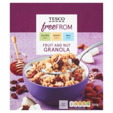 Tesco Free From Fruit and Nut Granola 350g