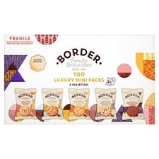 Border Biscuits 100 Luxury Mini Packs 5 Varieties
