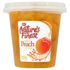 Natures Finest Peach Chunks In Juice 220g