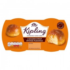 Retail Pack Mr Kipling Golden Syrup Sponge Puddings 4 x 2 pack