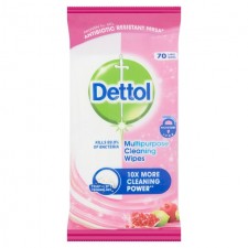 Dettol Power and Fresh Pomegranate Wipes 70 per pack