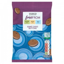 Tesco Free From Giant Chocolate Buttons 119g