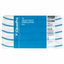 Clean Pro 10 Heavy Duty Dishcloths Blue 40cm x 38cm