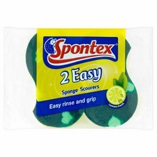 Spontex Easy Sponge Scourer 2 per pack