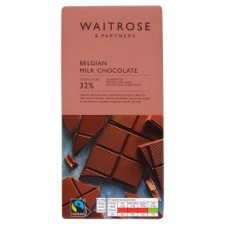 Waitrose Belgian Milk Chocolate 180g