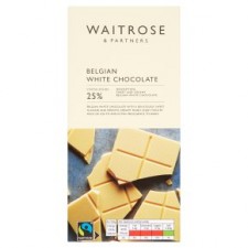 Waitrose Belgian White Chocolate 180g