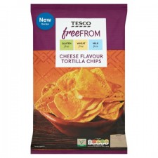 Tesco Free From Cheese Flavour Tortilla Chips 200g