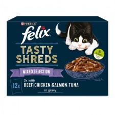 Felix Tasty Shreds Mixed Selection 12 x 80g