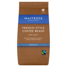 Waitrose French Style Coffee Beans 227g