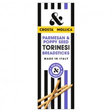 Crosta and Mollica Torinesi Parmesan and Poppy Seed Breadsticks 120g