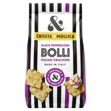 Crosta and Mollica Bolli Italian Crackers with Black Pepper 150g