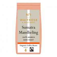 Waitrose No1 Sumatra Mandheling Coffee Beans 227g