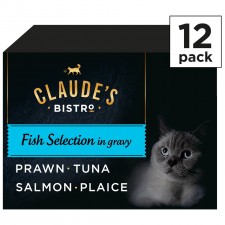 Claudes Bistro Adult Cat Food Fish In Gravy 12X85g