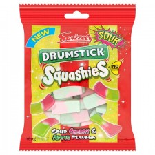 Swizzels Squashies Drumstick Sour Cherry and Apple 140G