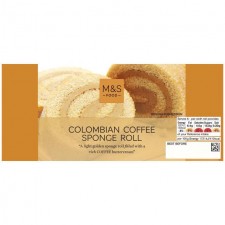 Marks and Spencer Colombian Coffee Sponge Roll 220g