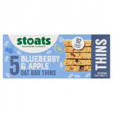 Stoats Blueberry and Apple Oat Bar Thins Multipacks 5 x 22g
