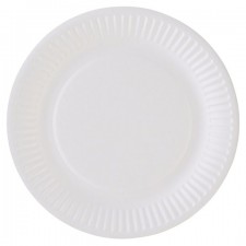 Tesco Basic White Paper Plates 18Cm 25 Pack