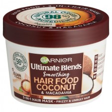 Garnier Ultimate Blends Smoothing Hair Food Coconut and Macadamia 3 in 1 Hair Mask Treatment 390ml