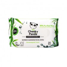 The Cheeky Panda Bamboo Facial Cleansing Wipes Unscented 25 per pack