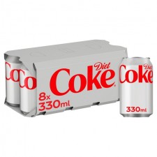 Coca Cola Diet 8 x 330ml Cans