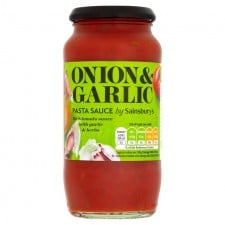 Sainsburys Pasta Sauce with Onion and Garlic 500g