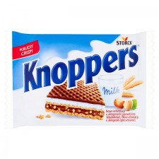 Retail Pack Knoppers Crispy Milk and Hazelnut Wafer 24x25g